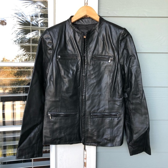 Classiques Entier Leather Jacket Black Medium - Picture 1 of 8